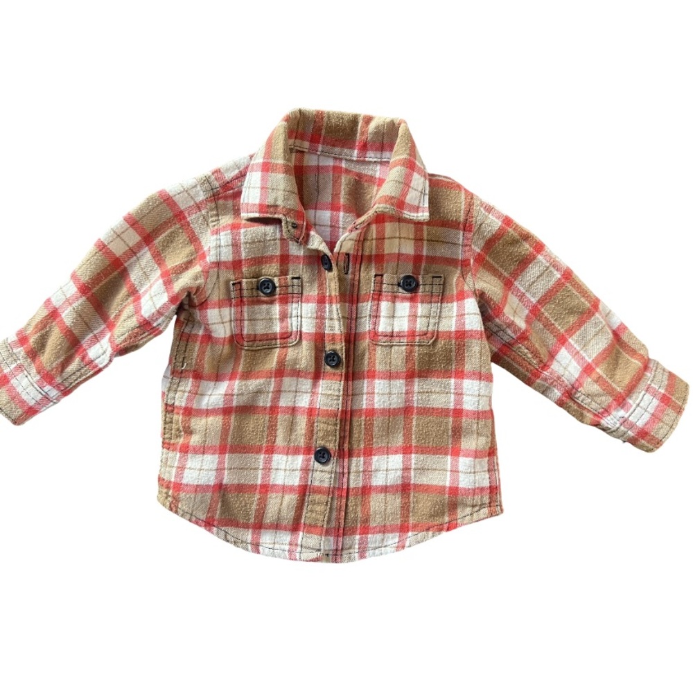 Vintage flannel 6-12m